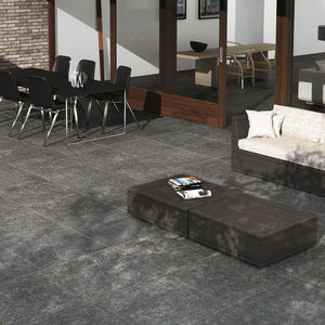 ladrilho para ambiente interno / de piso / em porcelanato arenito / quadrado