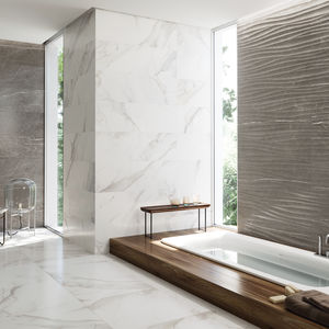 ladrilho para ambiente interno / de parede / em porcelanato arenito / retangular