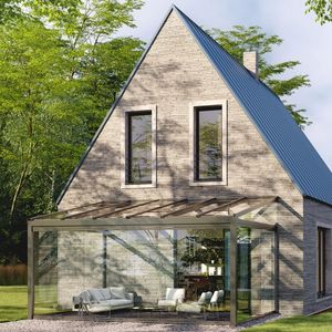 pérgola apoiada em parede