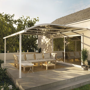 pérgola apoiada em parede