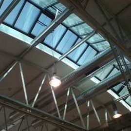 painel de vidro de controle solar