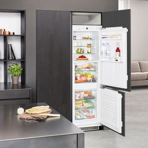 refrigerador combinado vertical / branco / ecológico / de embutir