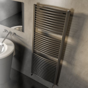 aquecedor de toalhas a água quente / em aço / contemporâneo / para banheiro