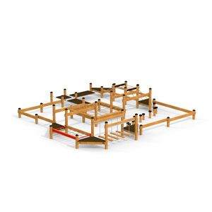 circuito de obstáculos para parque infantil