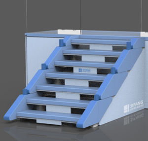 Escada para piscina em compósito