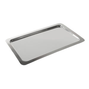 bandeja de servir em aço inoxidável