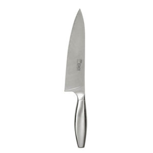 faca de chef com cabo em aço inoxidável