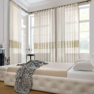 cortina de voile estampada