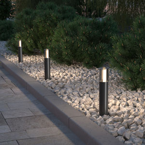 poste balizador de iluminação de jardim