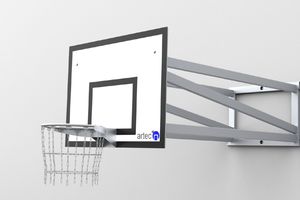 tabela de basquete com estrutura para ambiente externo