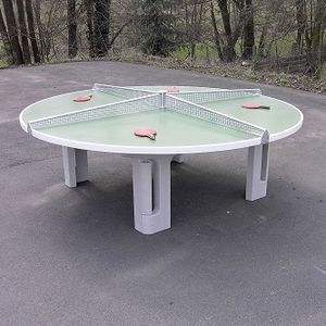 mesa de pingue-pongue para ambiente externo