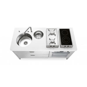 cozinha em aço inoxidável 1