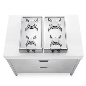 balcão para cooktop de instalação livre