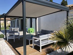 pérgola em alumínio extrudado