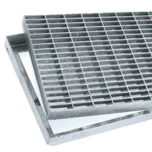 grelha para calha de piso em aço inoxidável