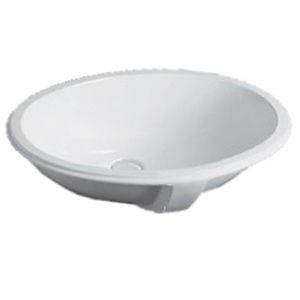 cuba de embutir / oval / em compósito / contemporânea
