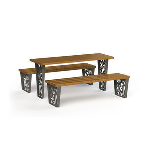 banco para espaço público contemporâneo