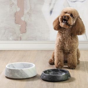 tigela para cão em mármore