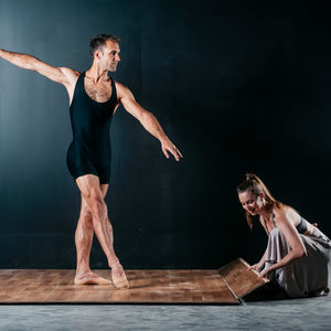 piso de dança flutuante