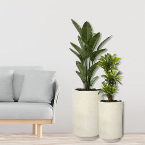 vaso de jardim de fibra de vidro