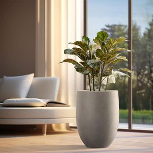 vaso de jardim de fibra de vidro