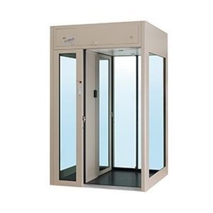 antecâmara de portas de segurança para controle de acesso automático