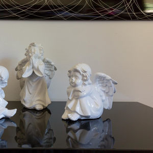 escultura em cerâmica esmaltada