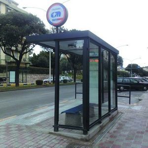 abrigo de ônibus em aço galvanizado