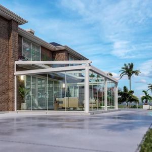 pérgola apoiada em parede