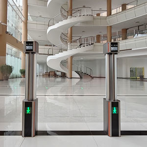 catraca de portas retráteis para controle de acesso automático 1