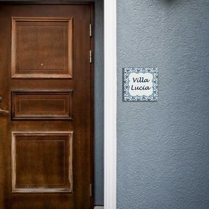placa de identificação para ambiente externo