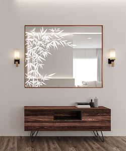 painel de vidro com jateamento