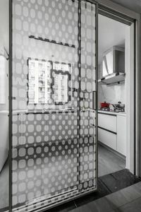 painel de vidro com jateamento