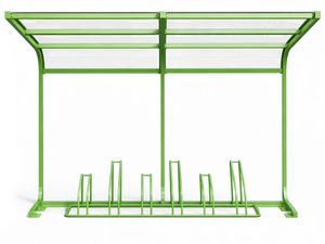 abrigo para bicicletas com sistema de segurança