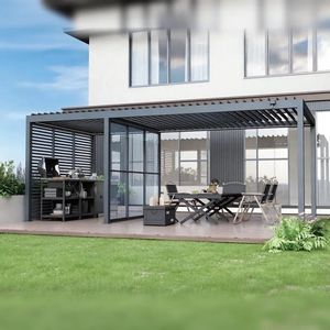 pérgola apoiada em parede