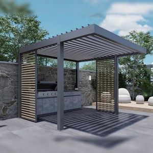 pérgola com ancoragem dos pilares