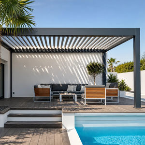 pérgola apoiada em parede