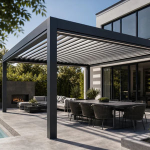 pérgola apoiada em parede