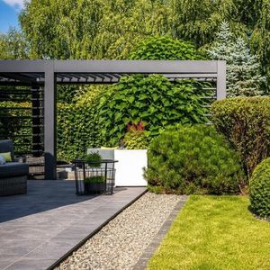 pérgola apoiada em parede
