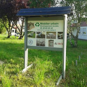 painel de informações para ambiente externo