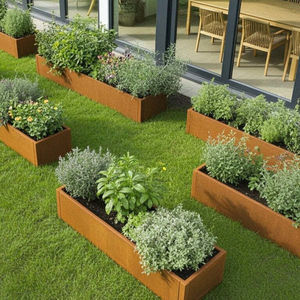 floreira em aço Corten