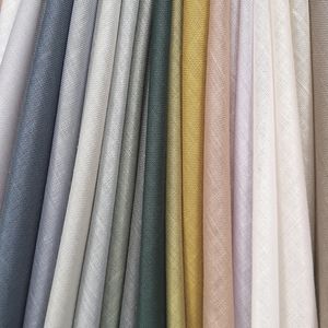 cortina de voile de cor lisa 1