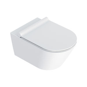 vaso sanitário suspenso / em cerâmica / sem flange