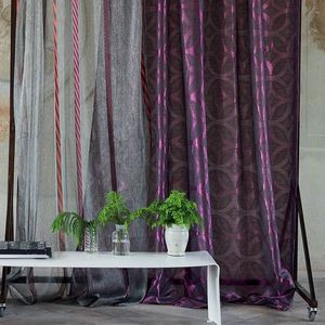 cortina de voile estampada 1