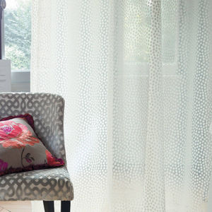 cortina de voile estampada
