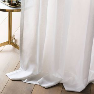 cortina de voile de cor lisa 1