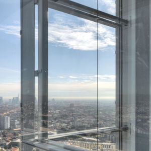 painel de vidro laminado
