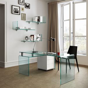 mesa secretária em vidro
