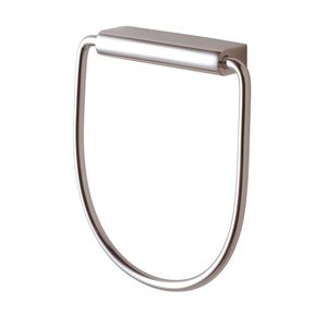 toalheiro circular / de parede / em metal cromado