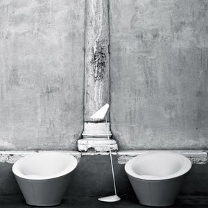 poltrona contemporânea / em couro / cinza / de Studio Lievore Altherr Molina